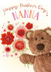 Picture of HAPPY MOTHERS DAY NANNA TEDDY WITH FLOWERS